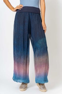 Ombre Silk Pant balloon hem