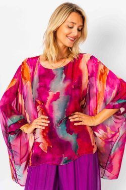 EP Printed Silk Blouse