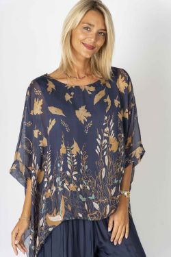 Printed Silk Kaftan