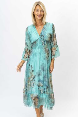Detailed Silk Dress