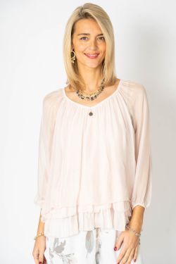 Ruffled Botton Blouse