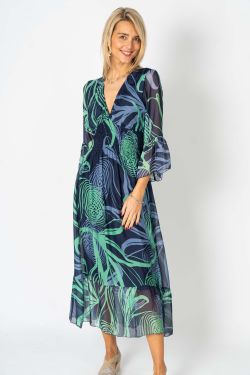 Printed Silk Dress