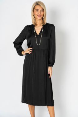 Long Sleeve V-Neck Dress