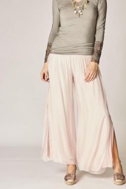 Silk Pants split on side