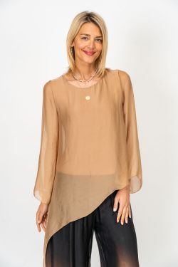Loose or Tie Silk Blouse