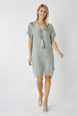 Silk Shift Dress
