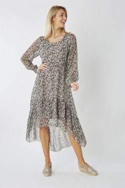 Polka Dot Silk Dress